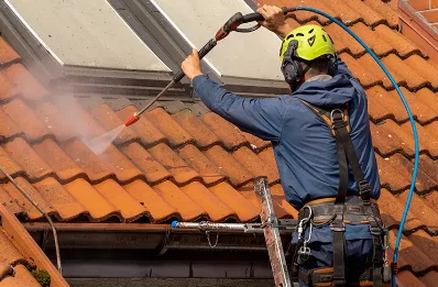 Démoussage et hydrofuge de toiture à Rieussec